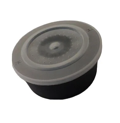 Kenley Fishing Tackle - Halb (1/2) Pint Rund Schwarz Retro Madenköder Box