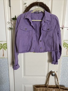 lavender denim jacket