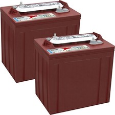 TROJAN T-125   6 VOLT, SIZE GC2, 240AH DEEP CYCLE FLOODED BATTERY X2