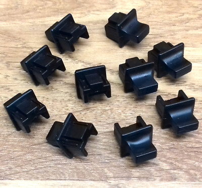 10 Stück Kauden Soft RJ45 Patchpanel Staubschutzkappe Portschoner schwarz PPCDUST