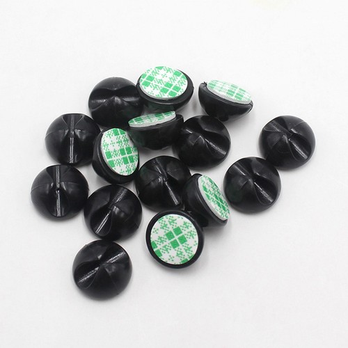 10/20Pcs Wire Clip Black Car Tie Cable Holder Mounts N Self-Adhesive Clamp H49C - Afbeelding 7 van 16