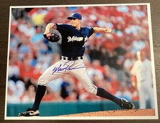 Manny Parra Autographed Photo 8x10 Milwaukee Brewers! #148
