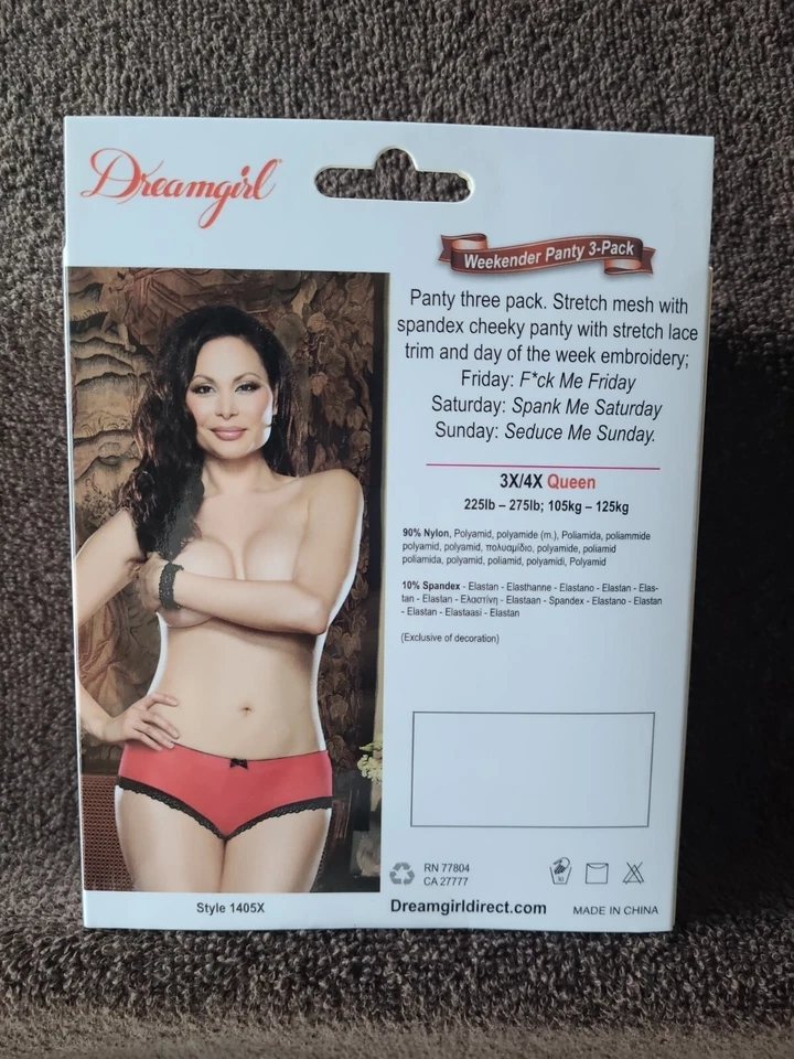 Pack de 3 bragas Weekender talla Queen (3x/4x) Foto 2 de 2