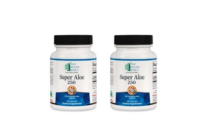 2 bottles of  Ortho Super Aloe 250 - 100 Capsules Exp. 5/25