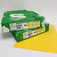 2 REAMS ColorSource GOLDENROD 8-1/2 x 11 COPY PAPER  20 lb.  1000 Sheets Total
