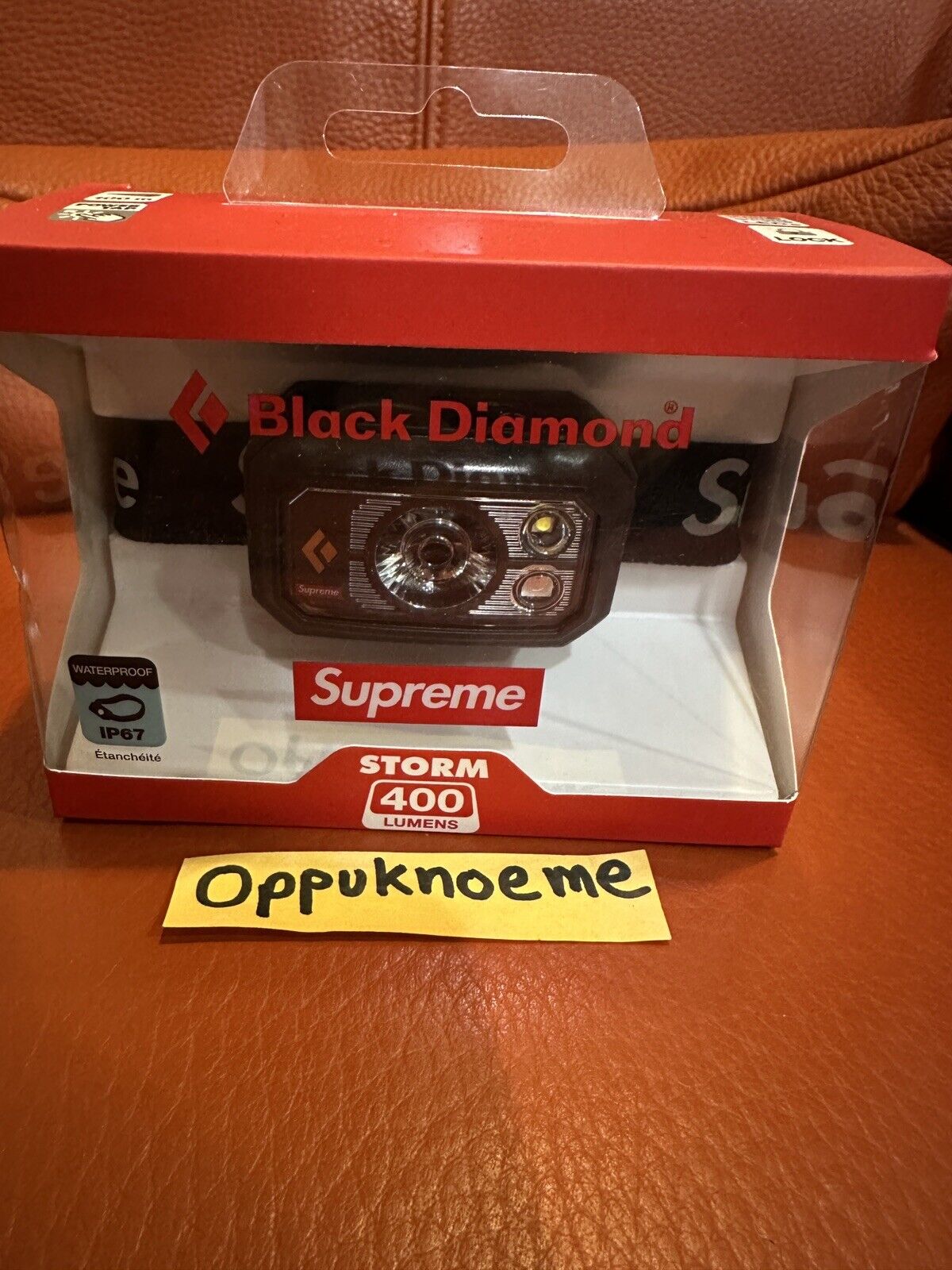 Supreme Black Diamond Storm 400 Headlamp Red Fw20 Aw20 for sale