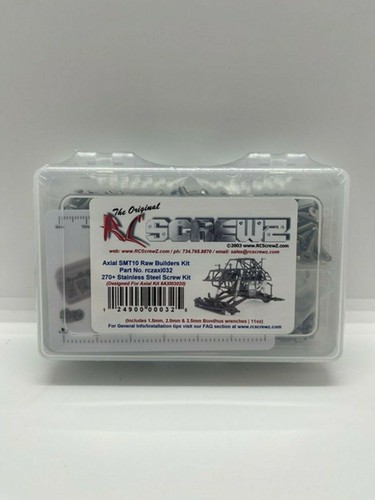 RC Screwz Axial SMT10 Kit Costruttori Grezzi Kit di Vite in Acciaio Inox (RCZAXI032) - Foto 2 di 2