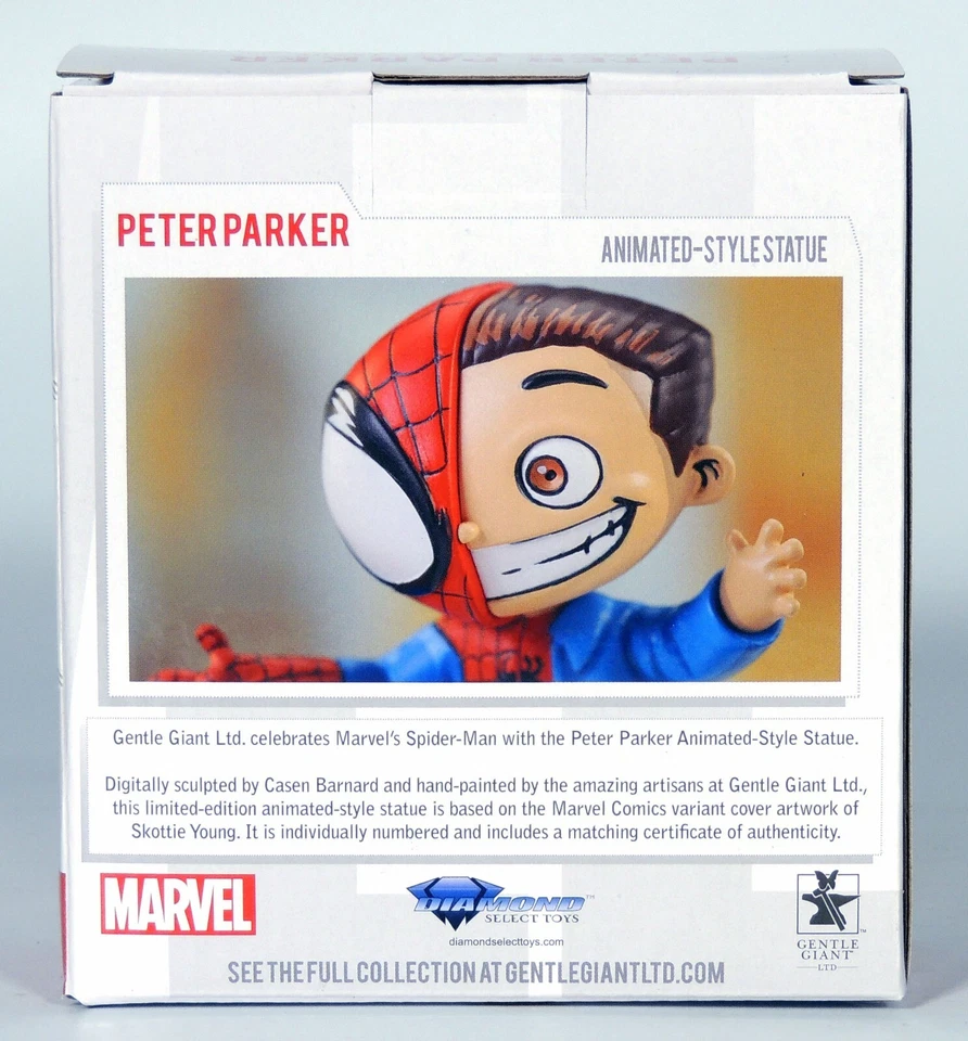 Peter Parker Animated-Style Statue Spider-Man Limited #1,102 of 3,000 (2023) - Image 3 of 4