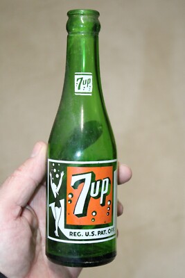 ANDERSON SC  7 UP SODA BOTTLE  7 OZ ACL SWIM SUIT GIRL SCARCE