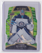2019-20 UD ALLURE GREEN QUARTZ BASE PARALLEL 13/99 CONNOR HELLEBUYCK #20 JETS