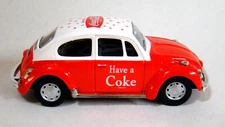 1966 Motor City Coca Cola Volkswagen Beetle Red/White 1:43 Scale New In Box
