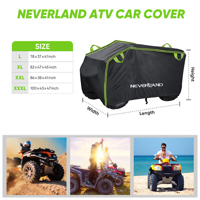 NEVERLAND L-XXXL  Abdeckplane ATV Abdeckung Wasserdicht Reißfeste Staubdicht