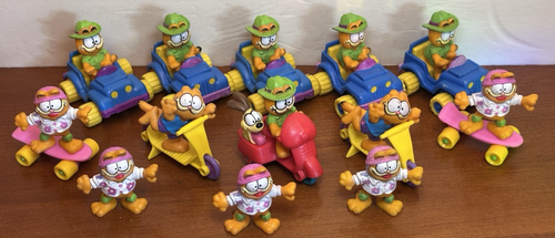 23 Piece Vintage Garfield McDonald’s Happy Meal Toys Loose