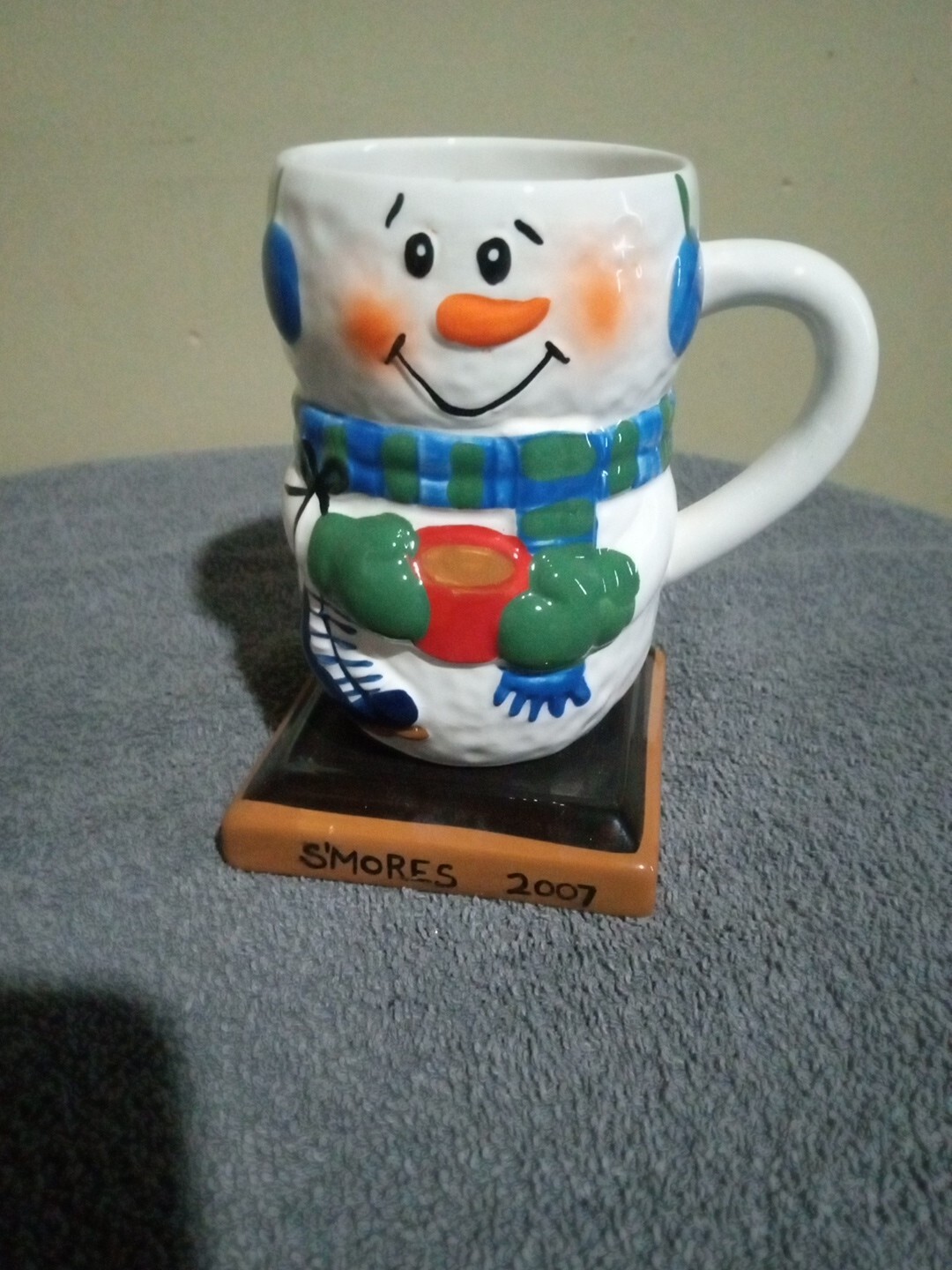 Original S'mores Snowman Mug for Midwest Hot Chocolate & Coffee  