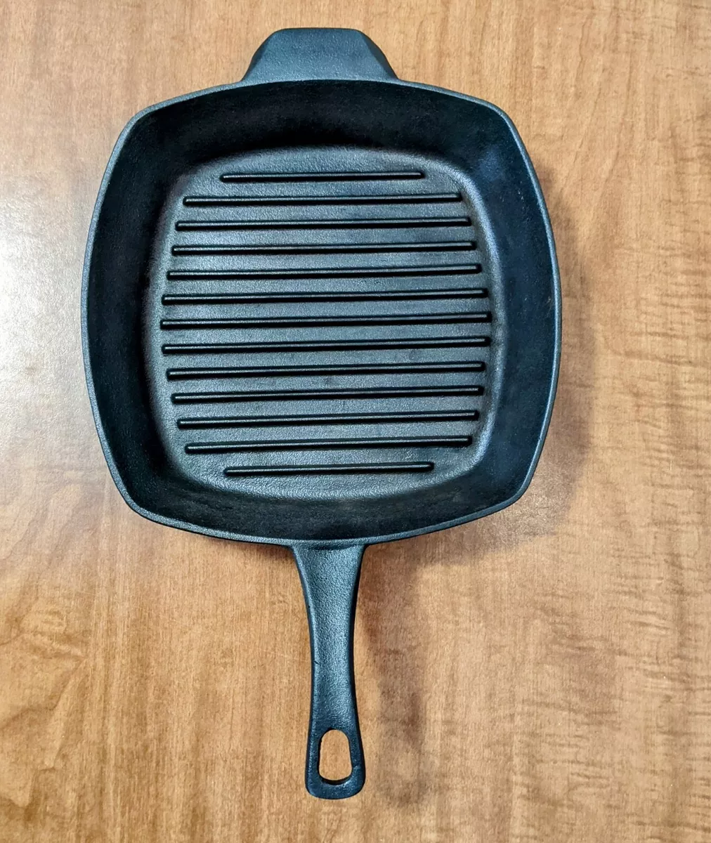 Calphalon Cast Iron Grill Pan Large Square Skillet 10x10