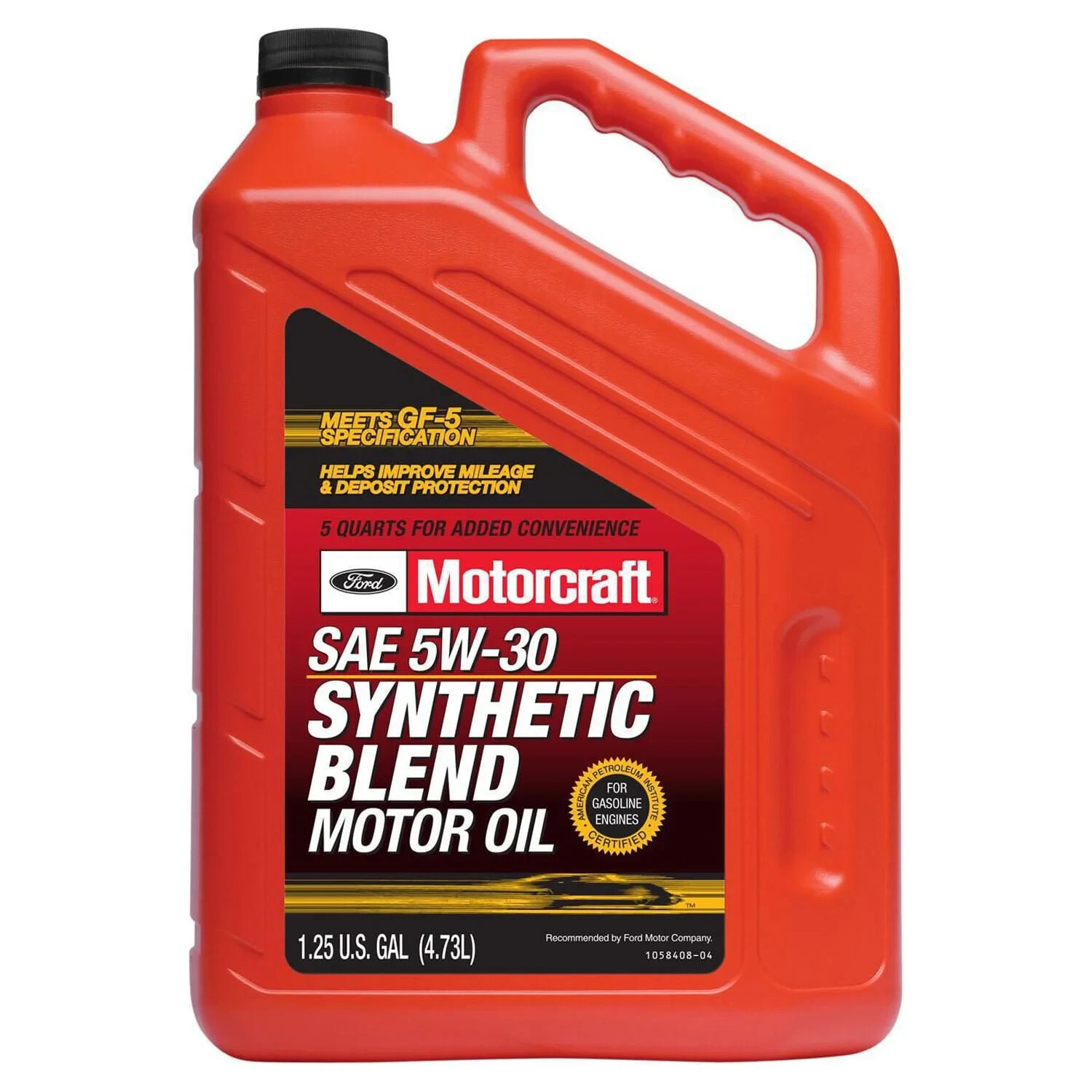Motorcraft Synthetic Blend Motor Oil 5w30, engine oil, 1.25gal 2pack