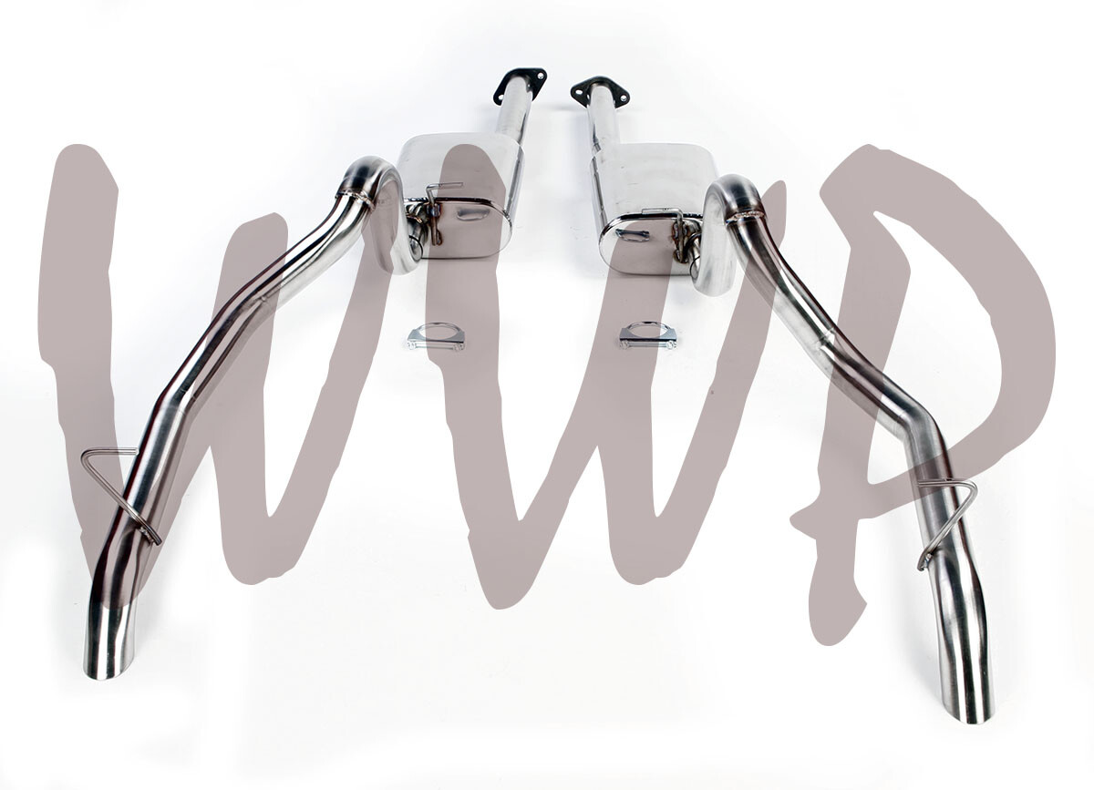 Dual Stainless 2.5" CatBack Exhaust Muffler Kit 8793 Ford Mustang 5.0L