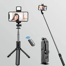 Mobile Phone Selfie Stick w/Remote Multifunctional Live Streaming Desktop Tripod