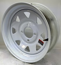 13 Inch 4 Lug  Boat Trailer White Spoke Wheel Rim 13440ws