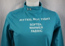 NEW Under Armour Fitted Coldgear Mock Neck Women's Active Long Sleeve Top Sz SM
