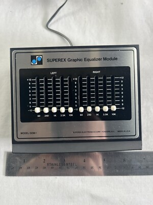 SUPEREX GEM-1  Rare NOS Vintage Hi Fi Stereo Equalizer With Box