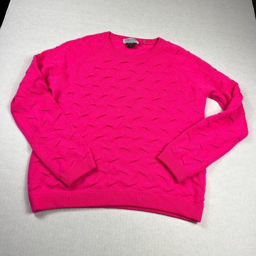 Snappy Turtle Damen Kaschmir Pullover hellrosa Barbiecore Pulli MEDIUM