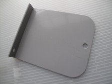 Library signage - shelf marker with label slot - grey metal - 15.5 x 12.7cm