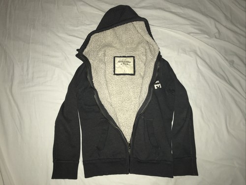 Fitch Sherpa Lined Full-Zip Hoodie Grey 