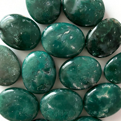 LUSH Green Chalcedony Palm Stone | Abundance | Emotional Balance | Harmony