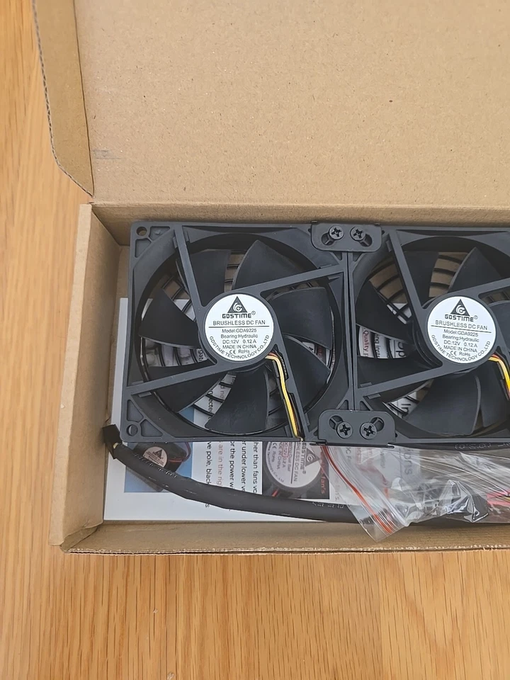 GDSTIME GPU Cooler Triple 92mm 9025 PCI Cooling Fan 12v Brushless Graphic Card - Image 2 of 4