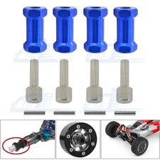 4x 12mm Wheel Hex Hub Adapter 25mm Extension For 1/10 RC Crawler SCX10 D90 Blue