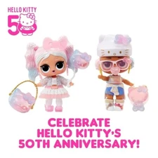 2 X GET BOTH LOL Surprise HELLO KITTY 50th Anni  Doll Crystal Cutie & Miss Pearl