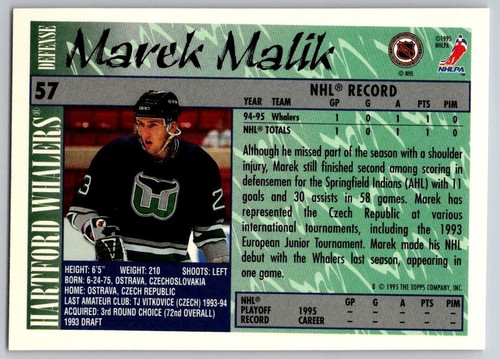 1995-96 Topps Hockey - #1 to #220 - PICK FROM LIST - Picture 117 of 437