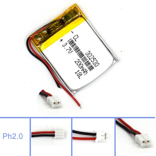 302530 Battery 3.7V Lipolymer 200mAh Rechargeable Cell for Recorder GPS MP3 Navi - Picture 17 of 18