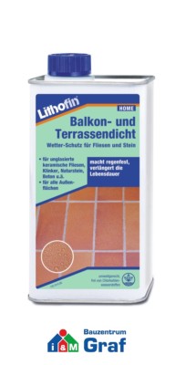LITHOFIN Balkon- und Terrassendicht wasserabweisende Imprägnierung 1,0 L #891630