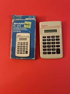 Sharp 233 Sharp EL-233 Electronic Pocket Calculator Works!!! | eBay