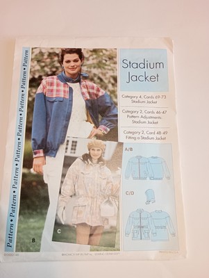Sewing Step By Step Pattern Stadium Jacket New Misses Sizes 4-22 NO ...