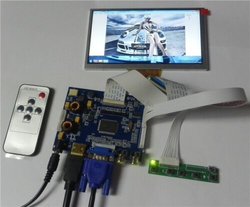 HDMI + VGA + 2AV + AUDIO + CARTE DE LECTEUR DISTANTE + 6,5 pouces 800 * 480 AT065TN14 écran LCD se - Photo 1/5