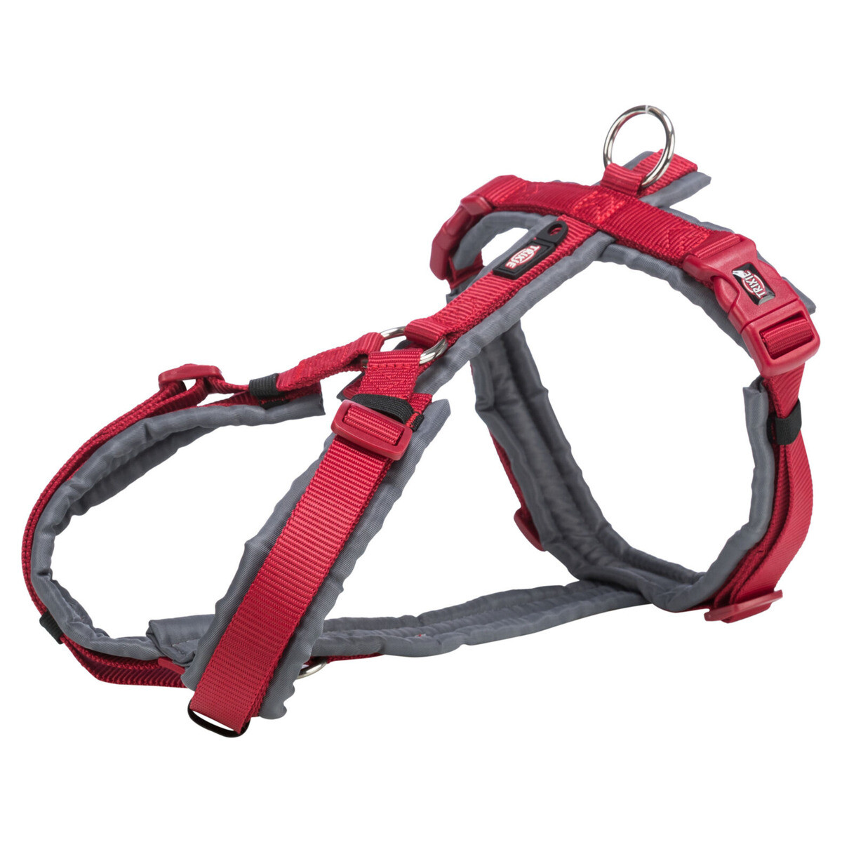 TRIXIE Comfort Soft Touren-Geschirr Für Hunde XXS–XS – Bauchumfang 25–35 Cm, Gepolstert, Atmungsaktiv, Rot