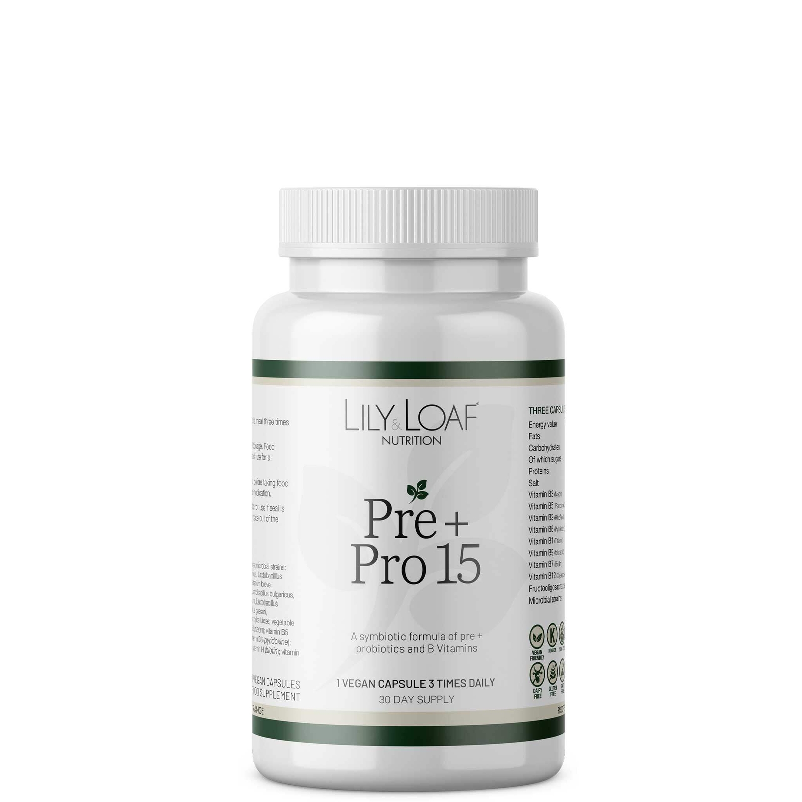 Lily & Loaf Pre & Pro 15 | 90 Gluten-Free Vegan Capsules