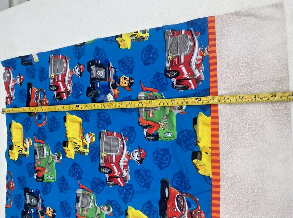 Funda de almohada estándar hecha a mano Paw Patrol para niños ¡JUEGO DE 2! Rojo y azul - Chase Rubble Foto 3 de 4