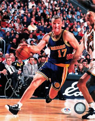 Photo Signée Chris Mullin Golden State Warriors - 8x10, Authentifiée PSA/DNA, HOF