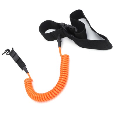 (Orange) Surfbrettleine TPU Heliciform Hochelastisches Surf-Sicherheits-Zug BH