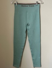 Outdoor Voices Women's Seamless Rib 7/8 Leggings Storm Green NWT sz Medium
