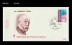 Medicine,Microscope, discovery of tuberculosis bacteria,History,Belgium 1982 FDC