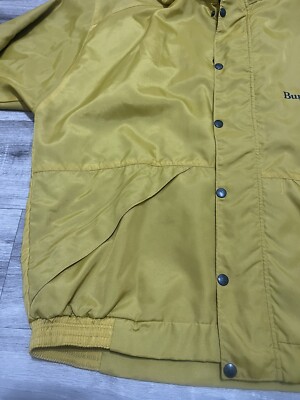 Burberrys Vintage 90s Yellow Nylon Windbreaker Bomber Jacket
