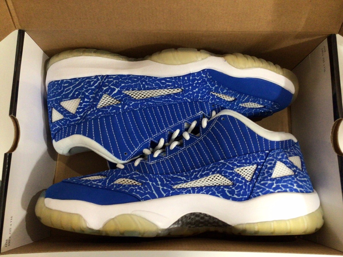 NIKE AIR JORDAN XI 11 RETRO LOW IE ARGON BLUE ZEST WHITE CEMENT 306008-471 SZ.14 07 NIKE AIR JORDAN RETRO XI LOW ARGON BLUE ZEST WHITE CEMENT  main image 3