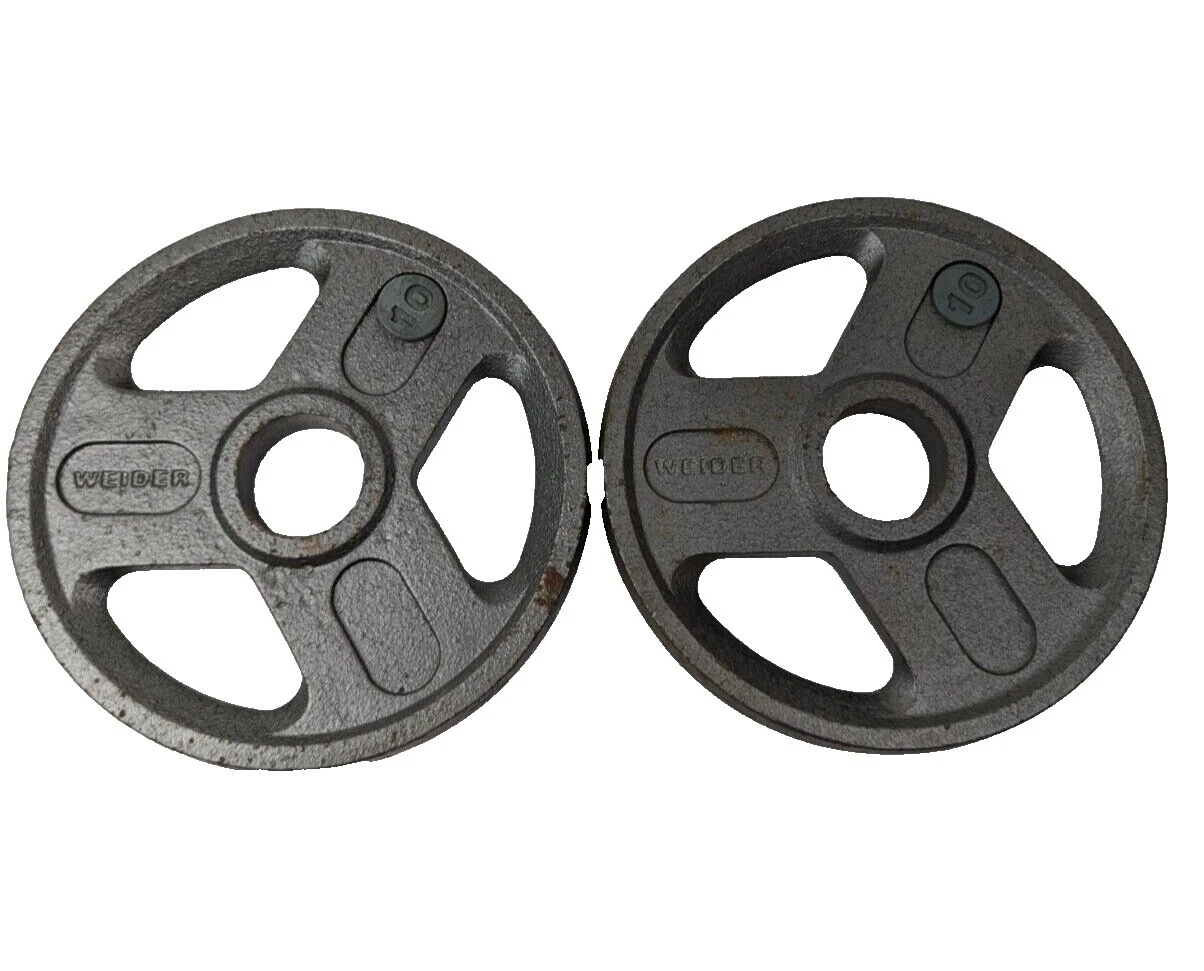 Placas de peso olímpico de hierro Weider