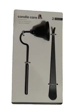 Candle Care Kit in Black - Candle Snuffer/ Wick Dipper   NEW
