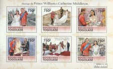 Togo 4079-4084 Sheetlet (complete. issue) unmounted mint / never hinged 2011 Pri